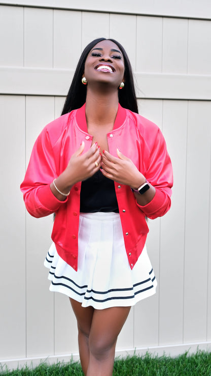 Red Satin Jacket - Image #4