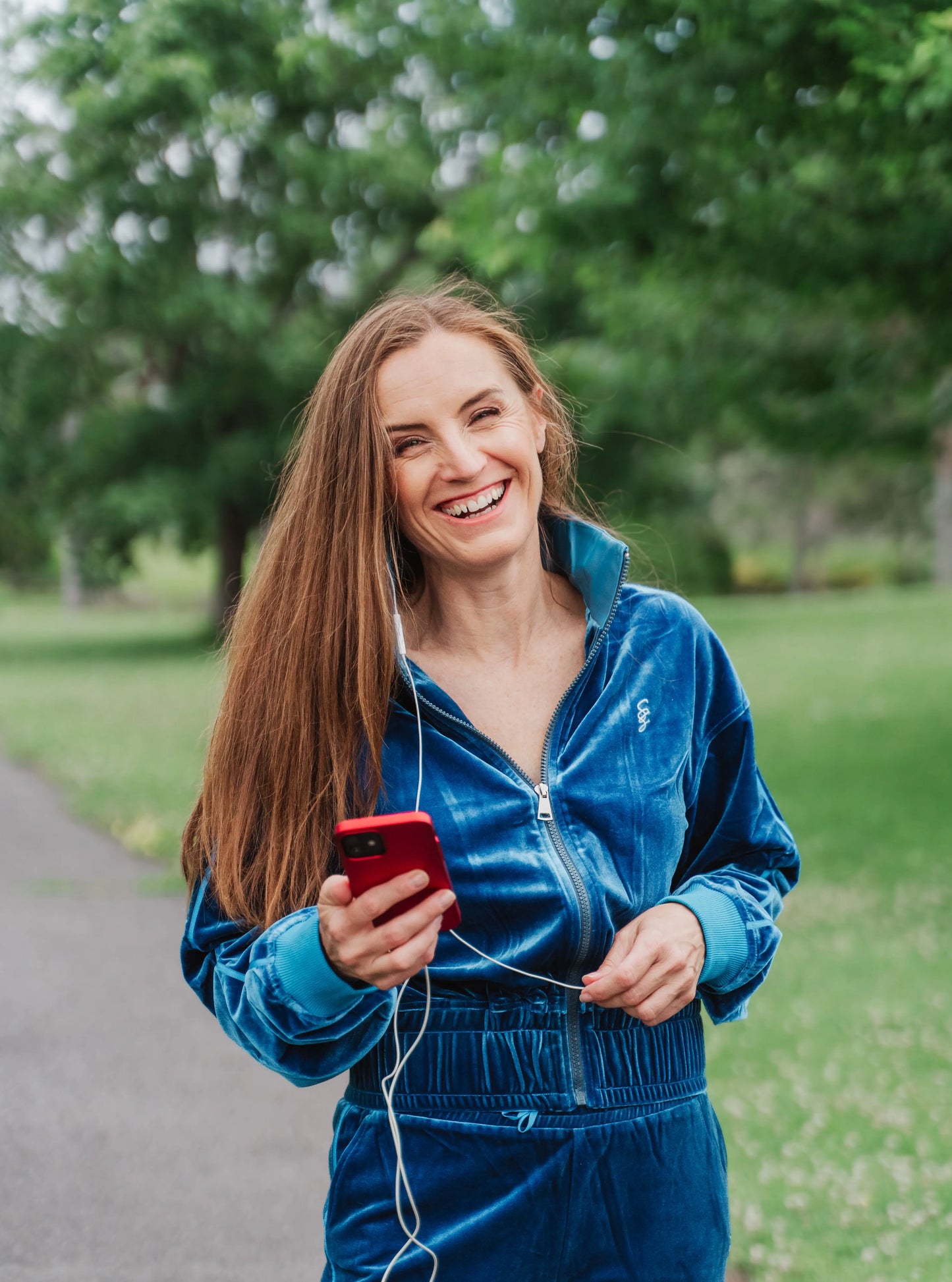 Light blue velour tracksuit shop