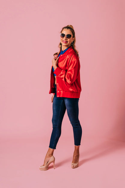 Red Satin Jacket - Image #10