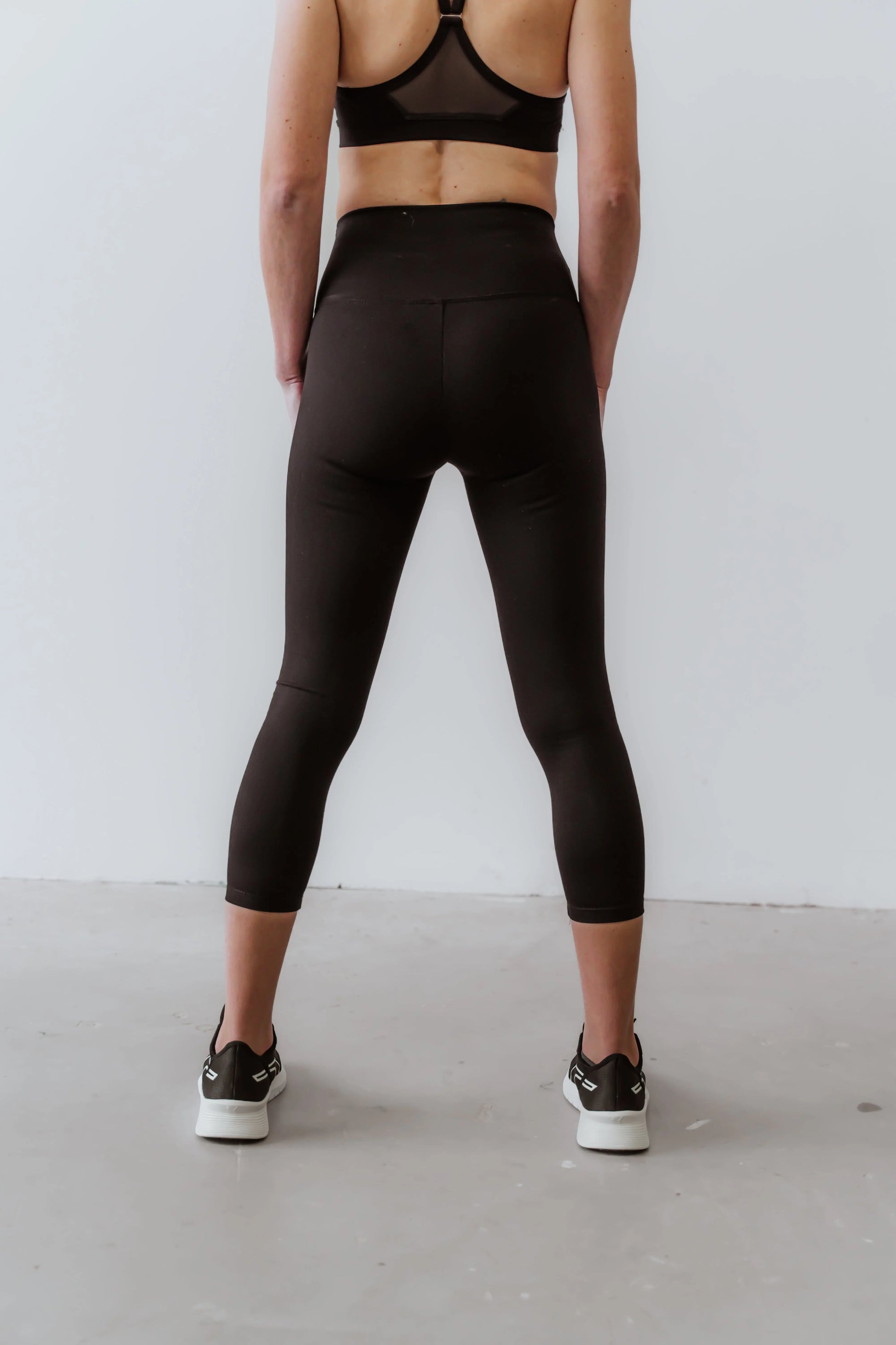 No Jiggolo Black Crop Leggings - Image #4